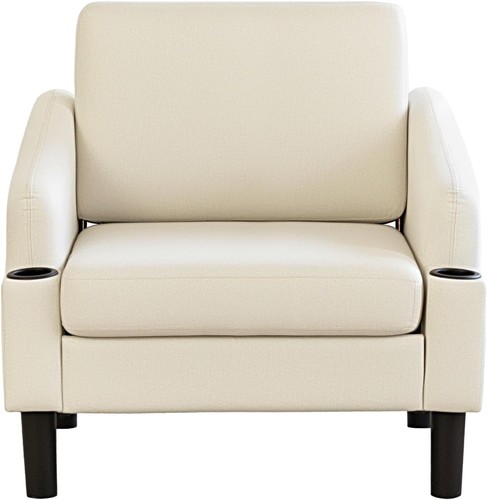 Fabric accent armchair cup - fabric,