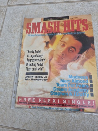 Smash hits 1985 andrew - smash, 11/9/1985