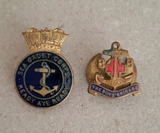 Vintage Boys Brigade & Sea Cadet Corps Badges x 2