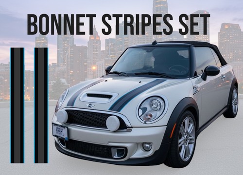 Mini cooper bonnet stripes - cooper,