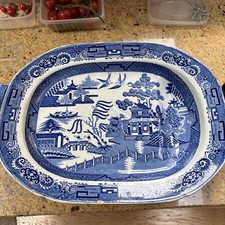 Willow Pattern Large Meat