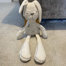 mamas & and papas Cream Millie & Boris Bunny Rabbit Comforter 16” Hug Toy