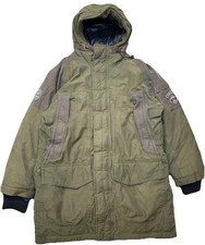 Timberland Men's Duck Down Cotton Padded Parka Jacket XL Green RRP £350
