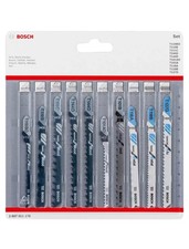 Bosch 10 Piece Jigsaw Blade Set for Wood and Metal - New With Tatty Packaging
