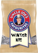Uncle Joe's Winter Nips 120g Traditional Boiled Sweets Mint Candy Bag Pack of 1