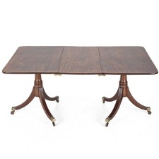 George III Mahogany Twin Pedestal Extending Dining Table, Late c.18th, Georgian