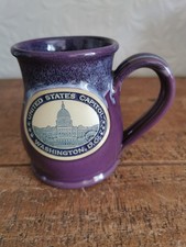 Deneen Pottery Limited Edition Purple Hand Made Tankard Mug Washington DC