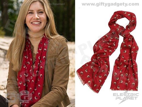 Robin print scarf - scarf,, peony
