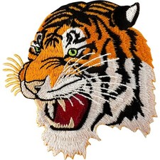 Tiger Embroidered Patch Iron