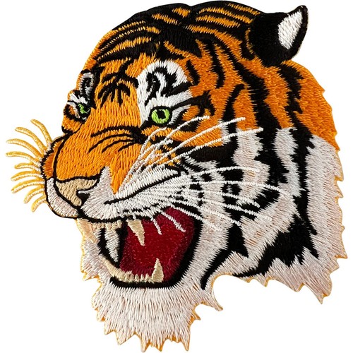Tiger embroidered patch - tiger, iron