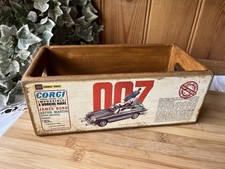JAMES BOND 007 STORAGE BOX CRATE RECLAIMED TIMBER 28x15x10.5cm