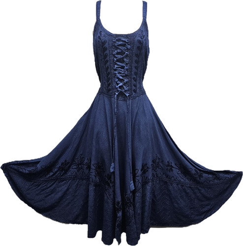 Knee length boho dress casual - length,