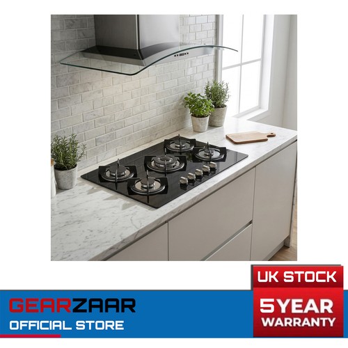 Gas hob gearzaar black - hob, 35,900