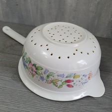 Vintage Floral Colander Bowl