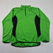 RONHILL Track Jacket Large Green Men's Polyester Running Zip