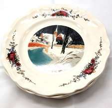 6x Vintage Sarreguemines "Obernai" pattern plates Set of 6