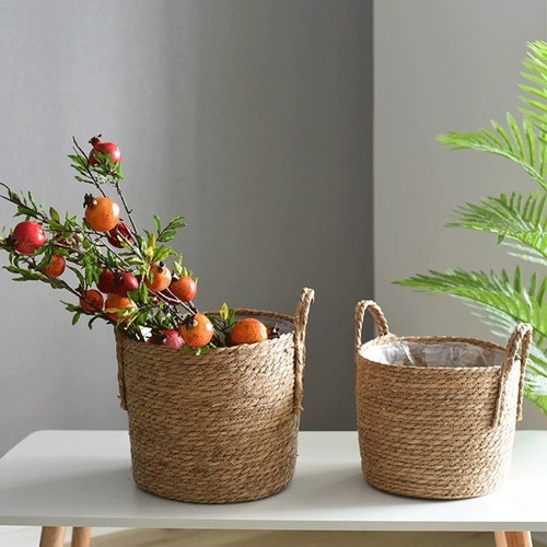 Seagrass storage basket - basket, small