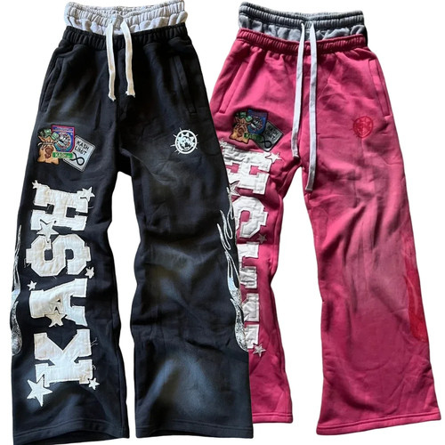 American sweatpants y2k pants - sweatpants,