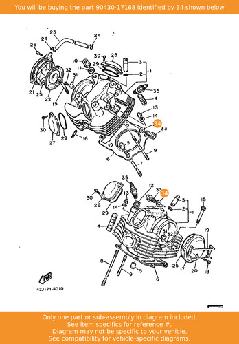 Yamaha gasket 90430 - yamaha, oem