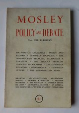 Mosley Policy & Debate by Sir