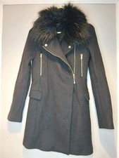 Zara Women Faux Fur Coat  Size