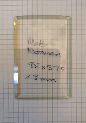 Bevelled carriage clock glass - bevelled,