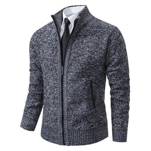 Men knitted cardigan jacket - knitted,