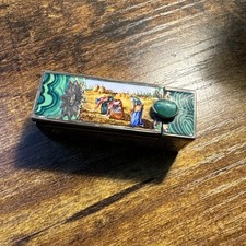 Antique Enameled 800 Silver