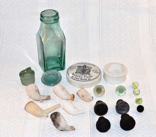 Antique mudlarking curio - mudlarking,