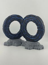 Custom Set Of Two Large Portals For Heroscape Table Top Board Game