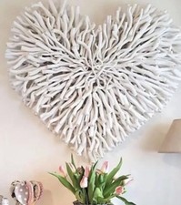 Large White  Twig Heart  Wall Hanging White Decoration New 720x780 mm new