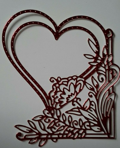 Red mirror card - red, large