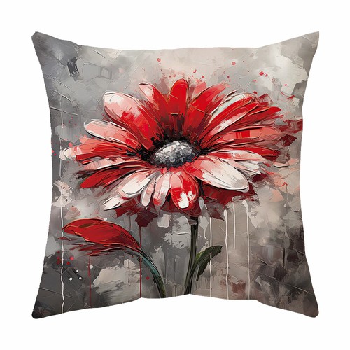 Oil painting red flower - flower, soft