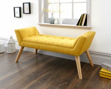 Milan fabric upholstered bench - upholstered,