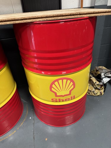 Vintage shell oil drum - shell,