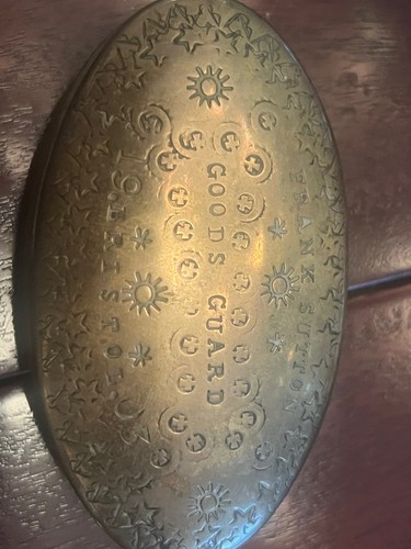 Antique english brass snuff - english,
