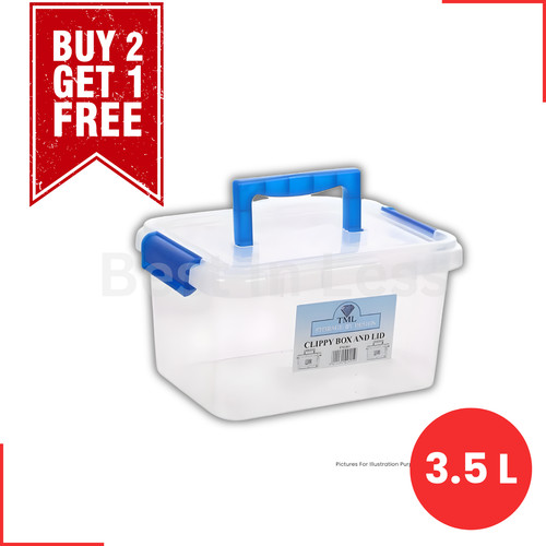 Clear plastic storage - 3.5l,