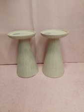 2 x Mrs Hinch GREY TAPERED PILLAR CANDLE HOLDER 16cm