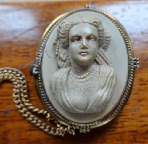 Antique victorian carved lava - antique,