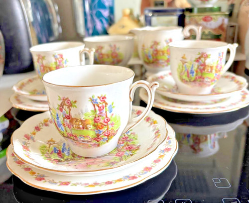 Vintage bell china rose - vintage,