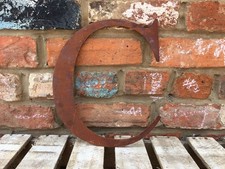 Rustic Metal Letter C 12”