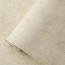 Plain Beige Concrete Effect Wallpaper Old Industrial Cement Wall Home Cafe Decor