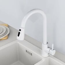 White Pull Out Kitchen Taps