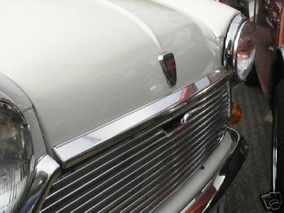 Classic mini bonnet rail - bonnet,