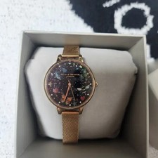 Olivia Burton Mesh Silver Rose