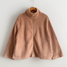 Tu Pink Teddy Fleece Zip Up
