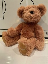 Harrods Teddy Bear 12" Traditional Style Brown Fluffy 9" Sitting Fur Sparkles 03