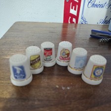 Thimble Lot Of 6 Fine China/