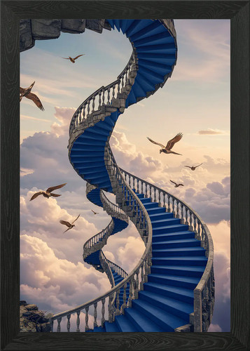 Blue stairway heaven - heaven, with