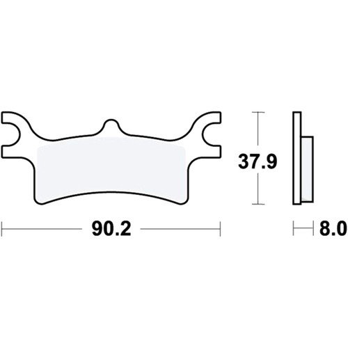Brake pad sintered trw - pad,
